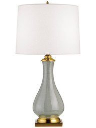 Lynton Table Lamp With Off White Linen Shade